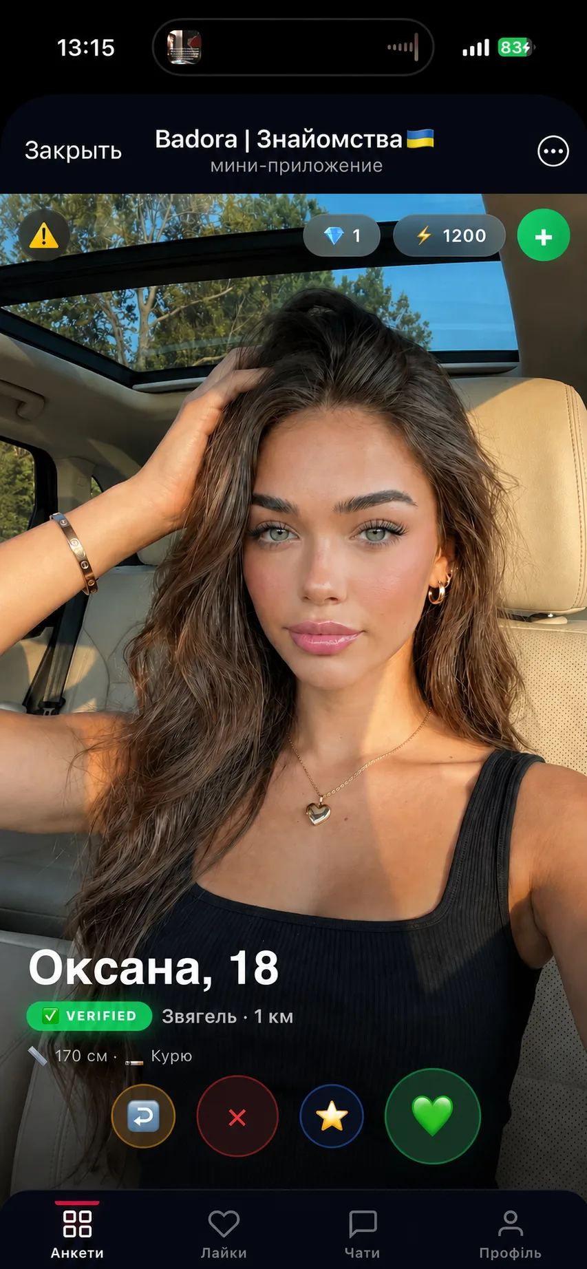 Анкета Badora: Оксана, 18 — Звягель